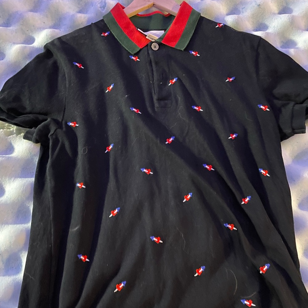 gucci polo, worn twice, very good condition still